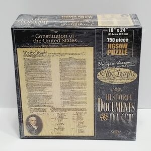Puzzle U. S. Constitution 18x24" Americana by Dave Joswick 750 pieces 8x8x3"